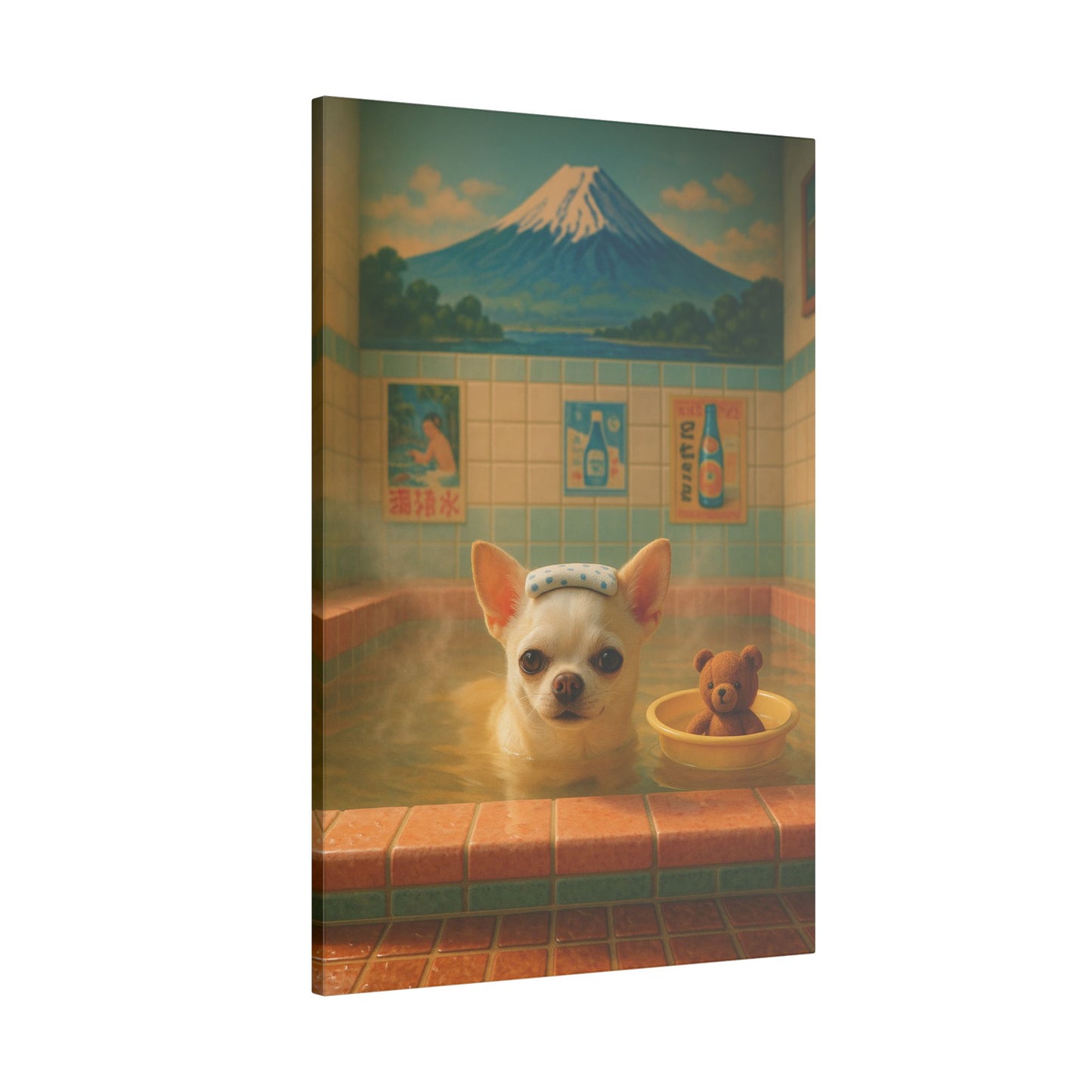 Poster original sur toile - "Bain de sérénité"