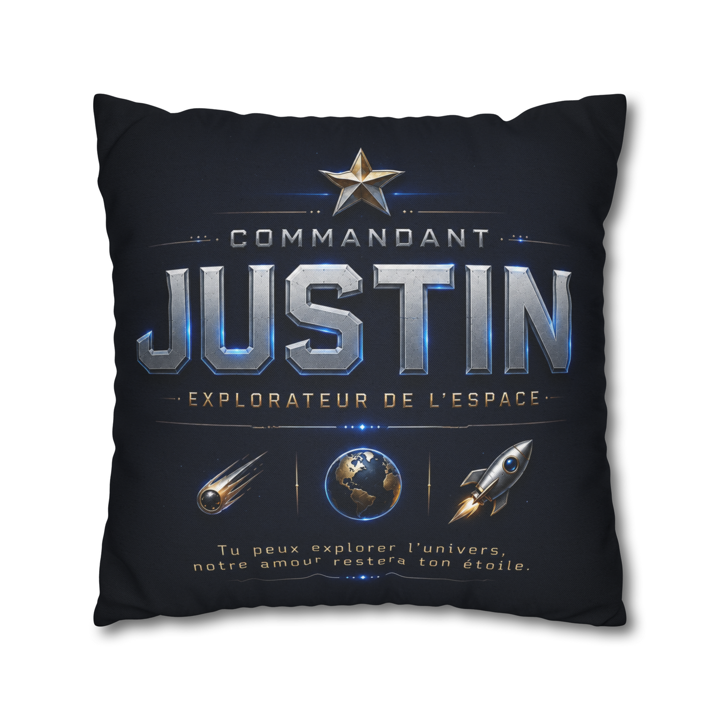 Coussin personnalisé Super Héros avec photo et prénom