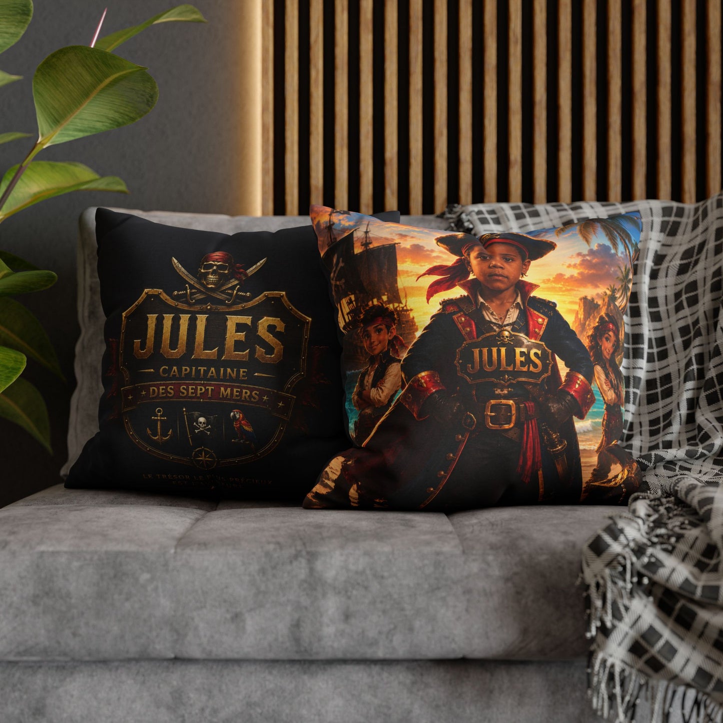 Coussin personnalisé enfant Pirate